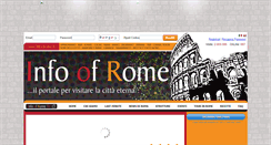 Desktop Screenshot of infoofrome.it